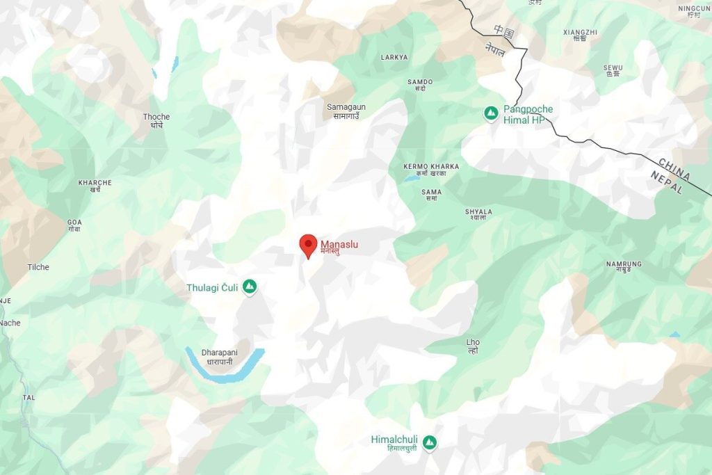 Manaslu Mountain In Map Of Nepal Boundless Adventure 1024x683