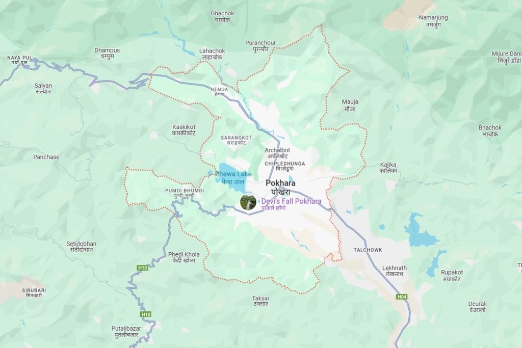 Pokhara In Map Of Nepal Boundless Adventure 1024x683