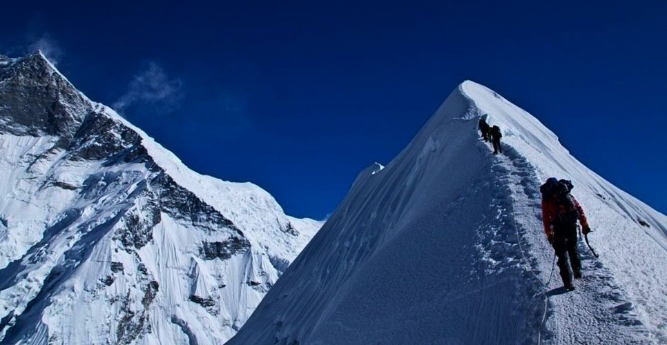 Climbing To Island Peak