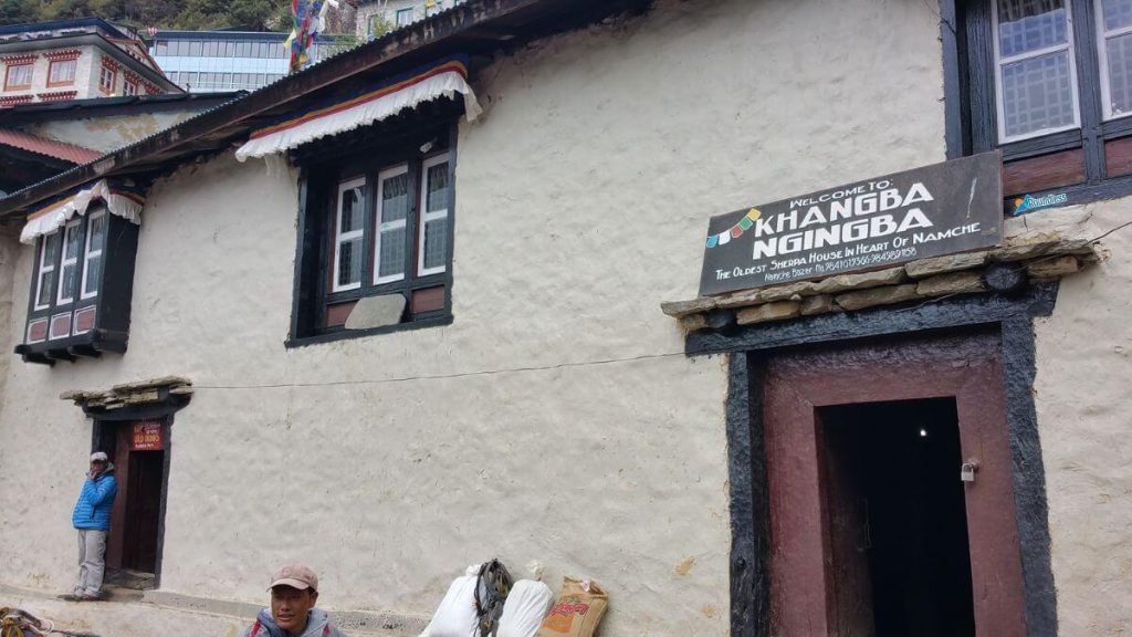 Namche Bazaar Teahouse Stop Khangba Ngingba